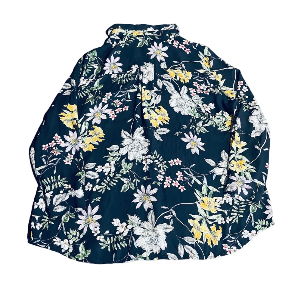 H & M Floral Print Button Down Blouse